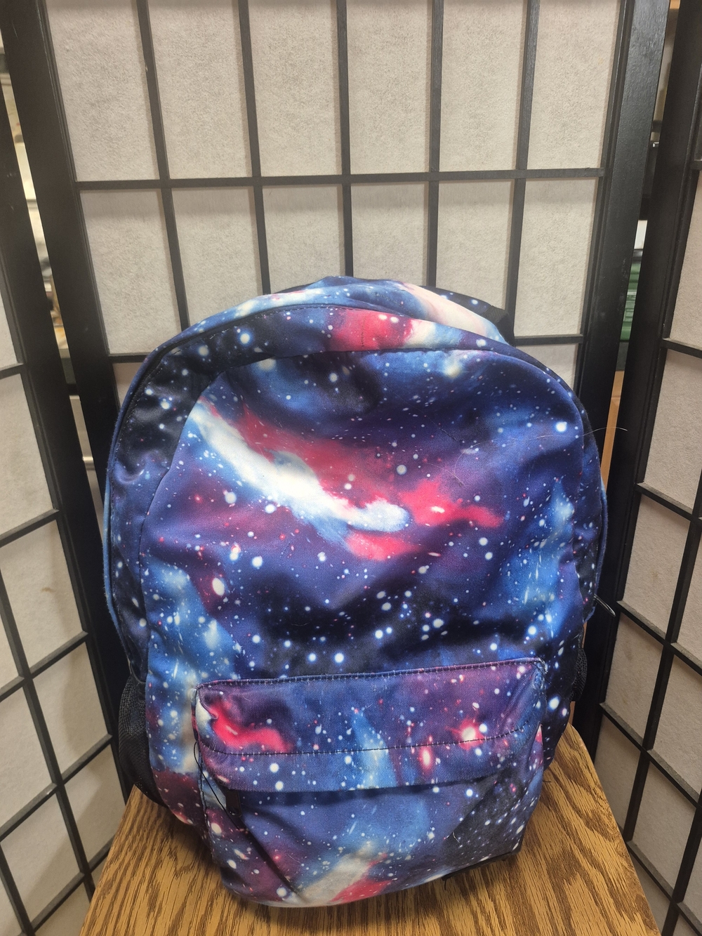 Galaxy Print Blue and Pink  Backpack